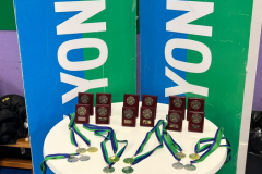 Medals and trophies for Yonex 2023 WoS Silver